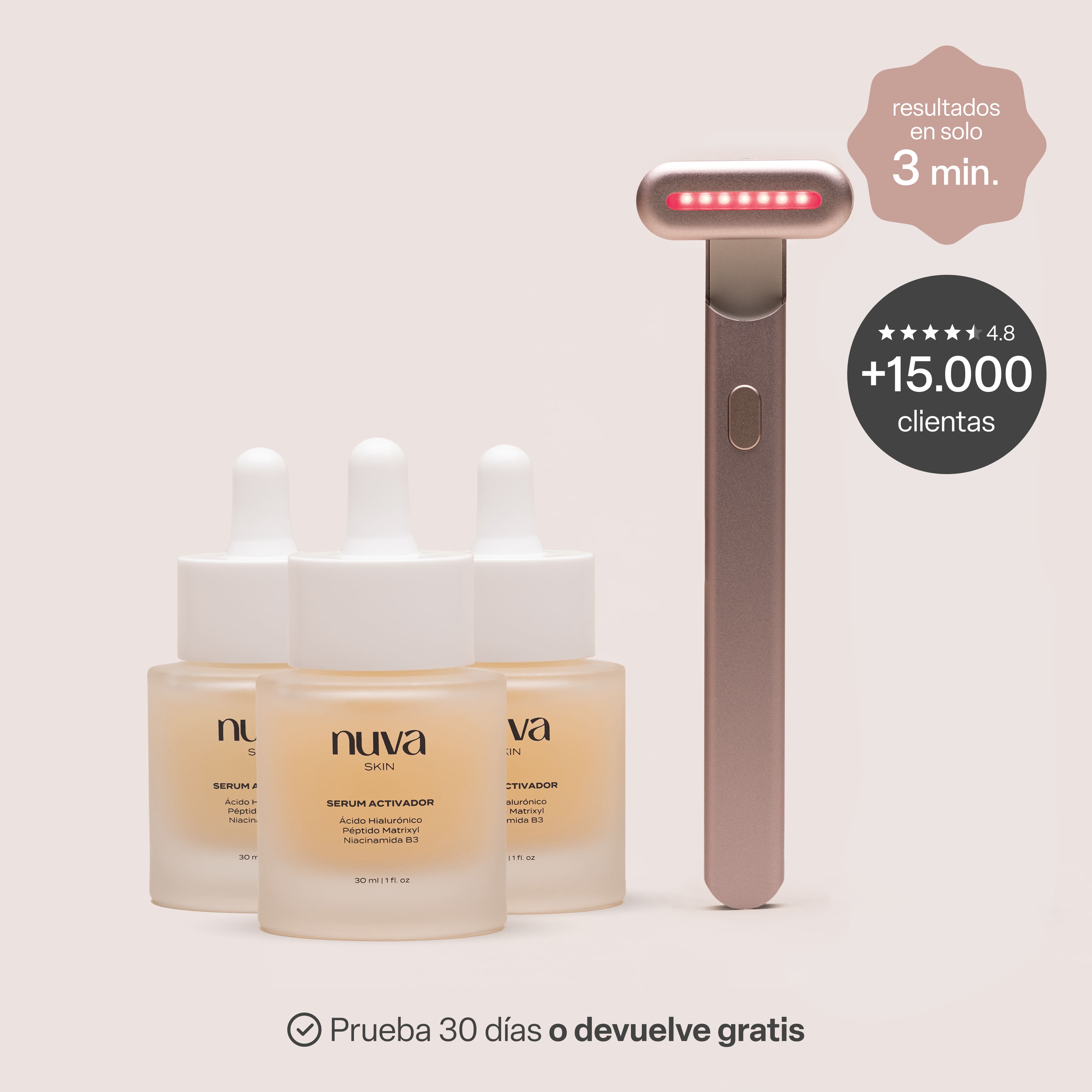 Tratamiento 3 Meses: Varita Infinite Glow & 3 Serum Activador